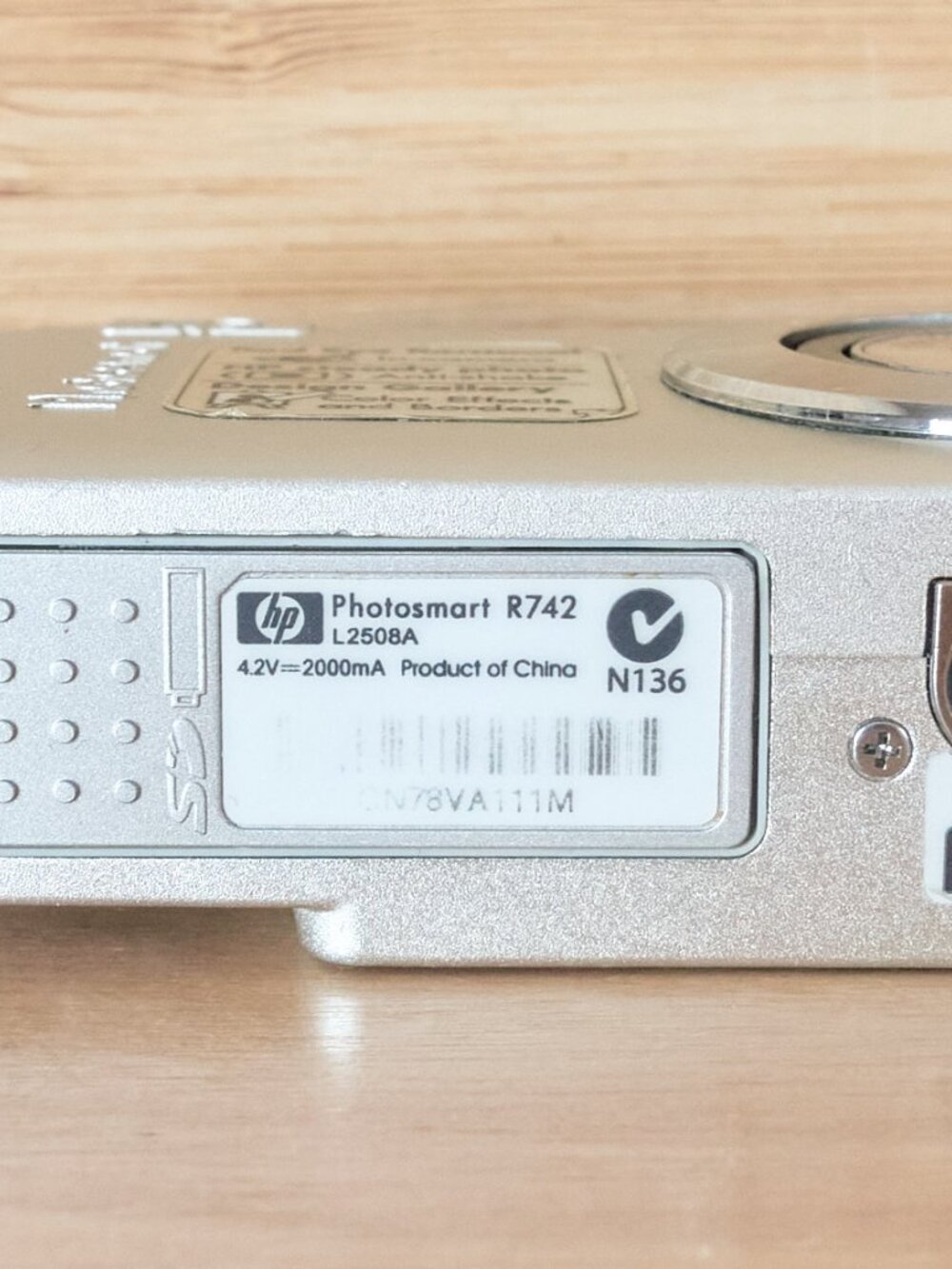 HP Photosmart R742 7MP Digital Camera Silver Tested Working - Picture 9 of 9